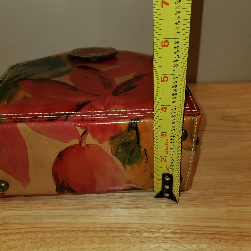 Patricia Nash Mini Leather Floral Print Crossbody Bag - Picture 12 of 15